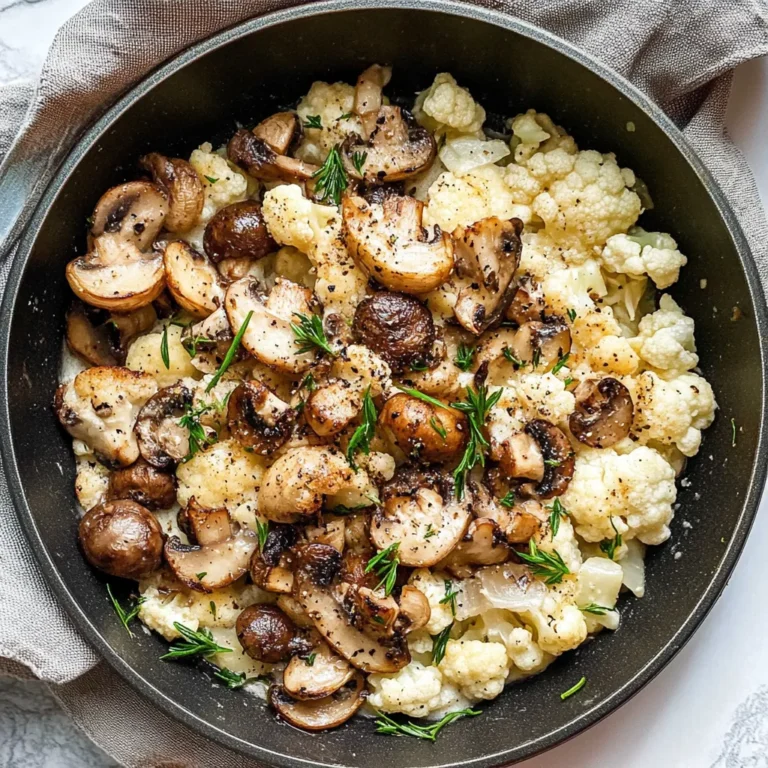 Photo of featured for Sizzle Up Your Dinner: Garlic Cauliflower Mushroom Skillet Magic