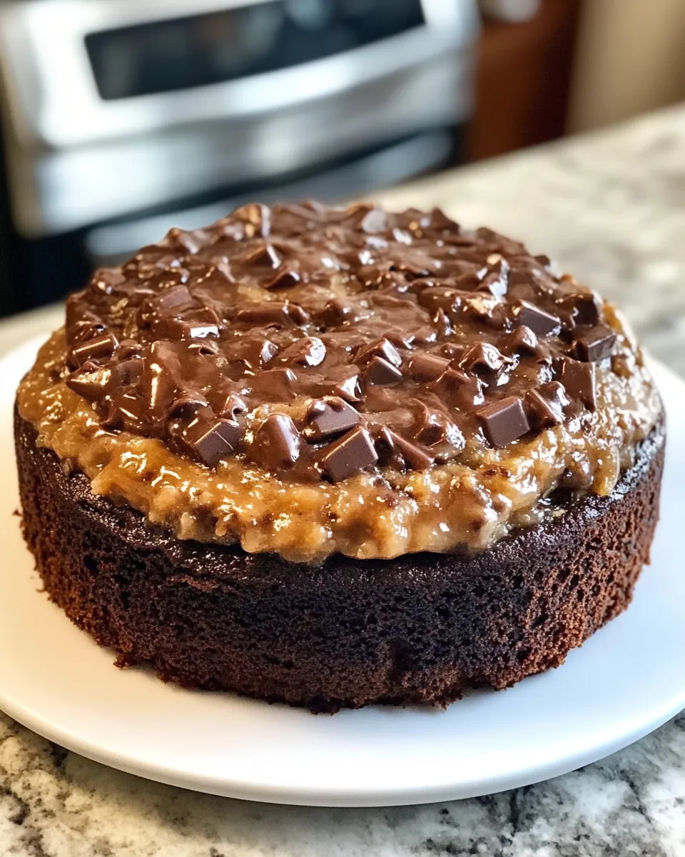 Ingredients for Indulge in Decadence: Irresistible German Chocolate Poke Cake Recipe