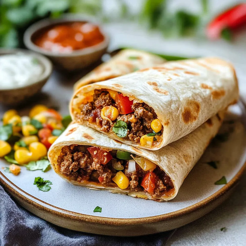 Photo of featured for Savor the Flavor: Delicious Ground Beef Tortilla Wraps You’ll Love