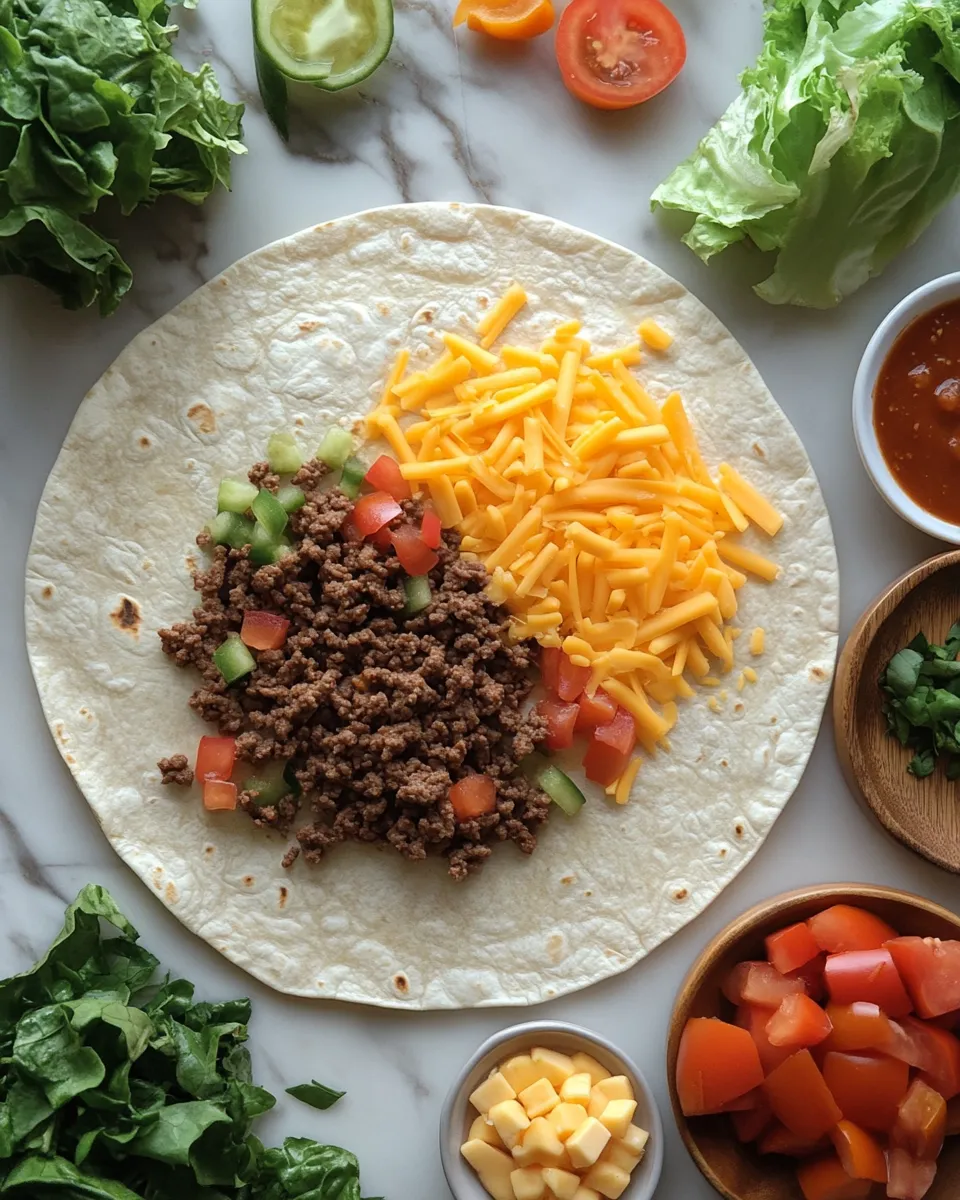 Ingredients for Savor the Flavor: Delicious Ground Beef Tortilla Wraps You’ll Love