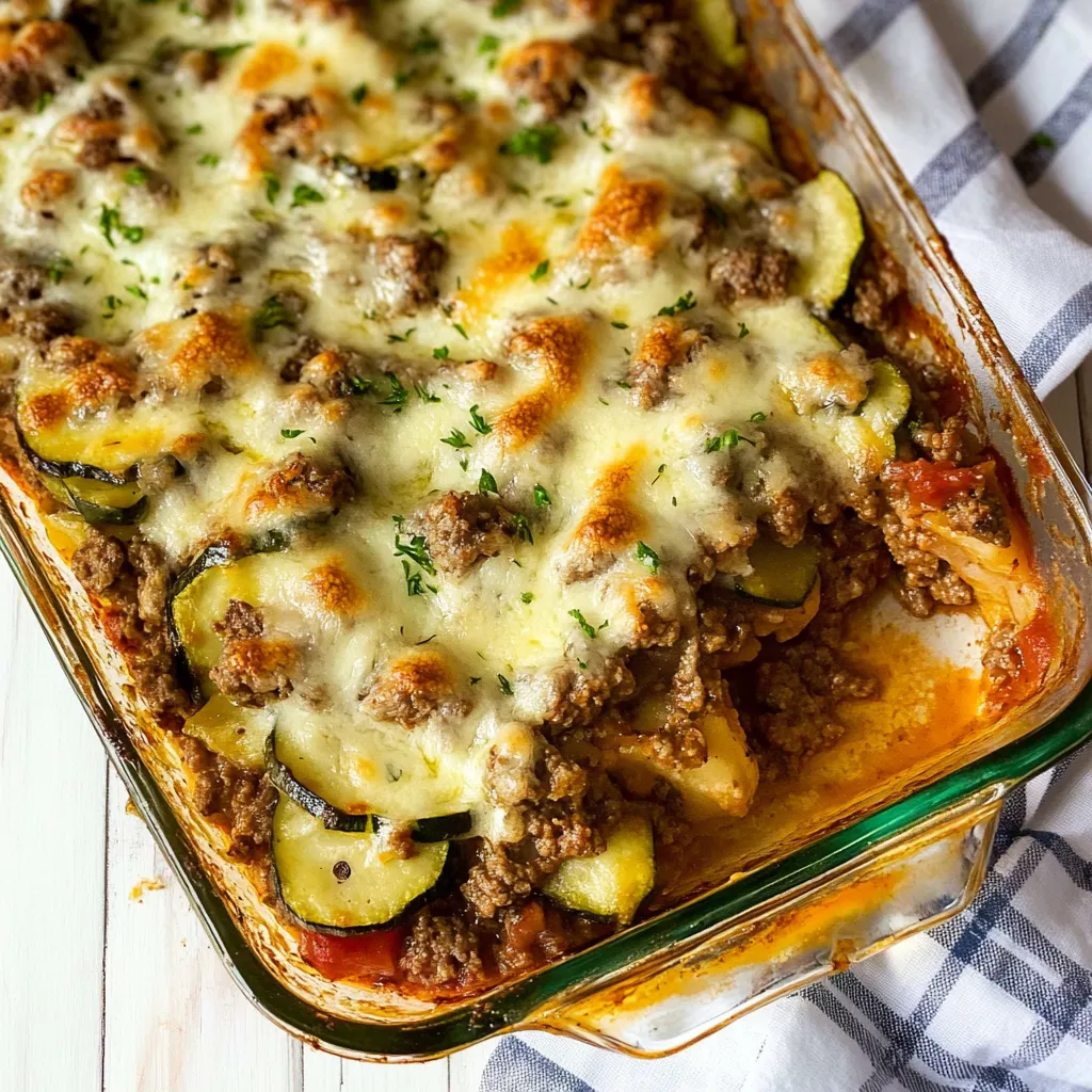 Photo of featured for Savor the Flavor: Irresistible Ground Beef Zucchini Casserole Delight