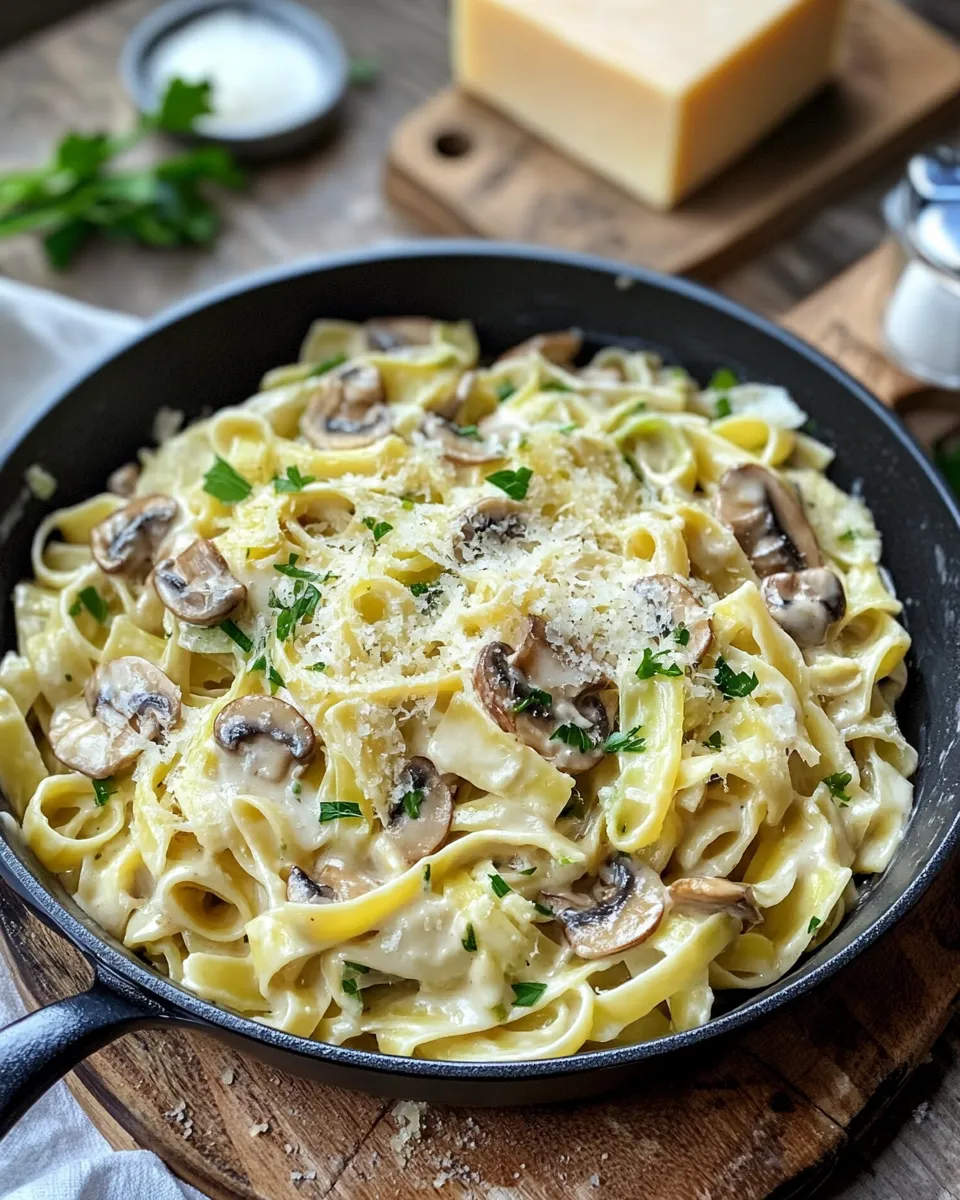Ingredients for Indulge in Creamy Gruyere Pasta with Sweet Caramelized Leeks and Savory Mushrooms
