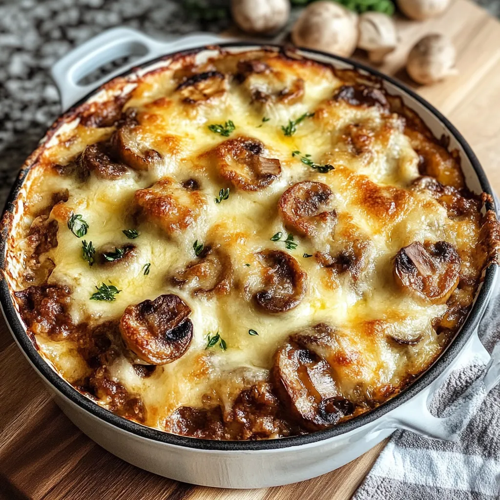 Photo of featured for Savory Hamburger Mushroom Bake: A Comforting Family Favorite