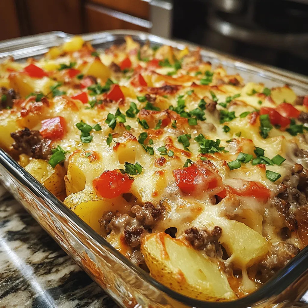 Photo of featured for Savor the Flavor: Easy Hamburger Potato Casserole Recipe to Delight Your Taste Buds