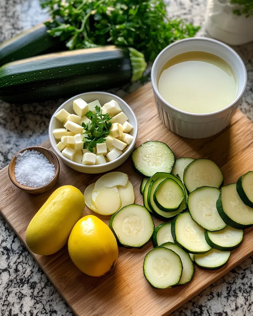 Ingredients for Savor the Goodness: Wholesome Zucchini Soup Recipe for a Healthier You
