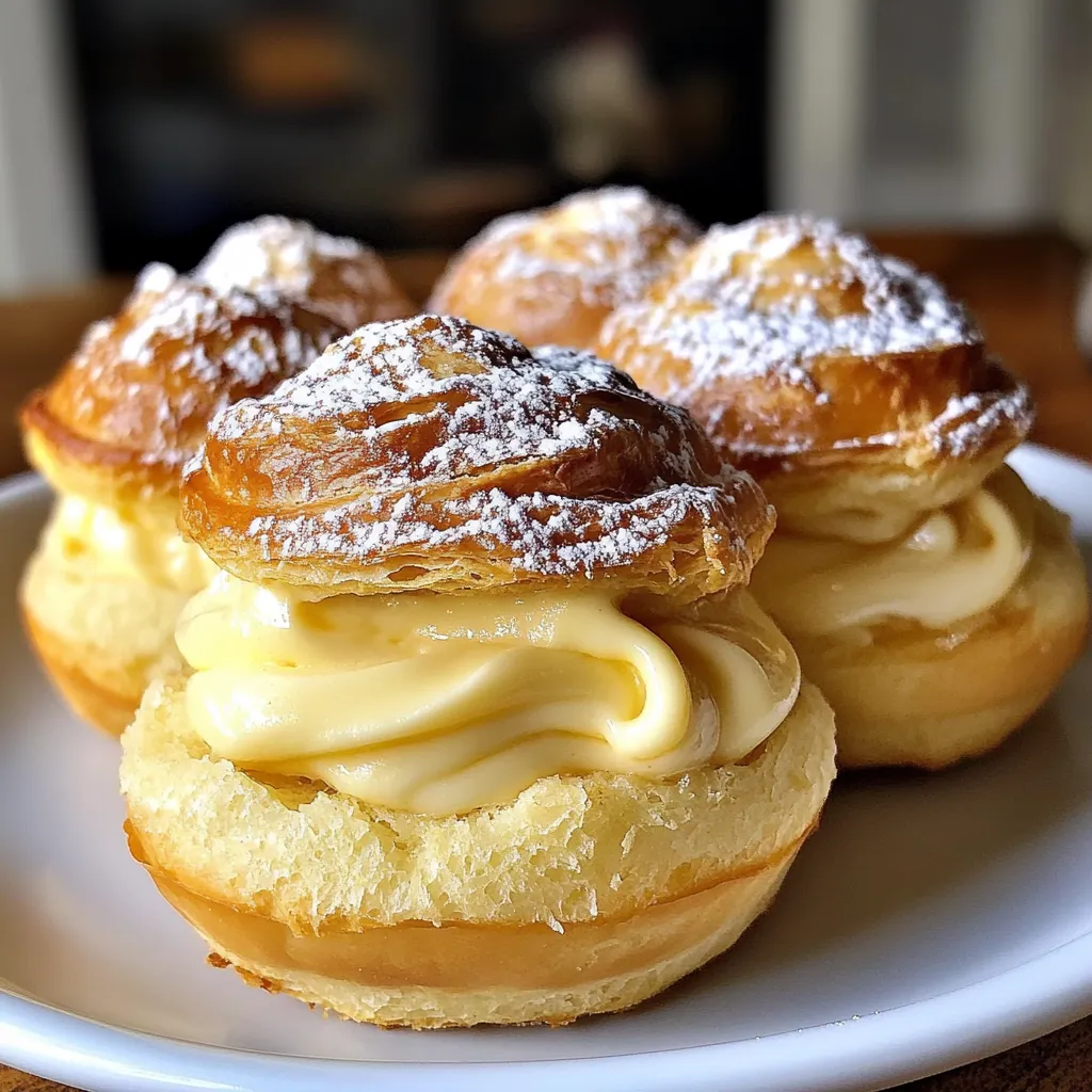 Photo of featured for Irresistible Italian Cream Puffs: A Delightful Custard-Filled Treat