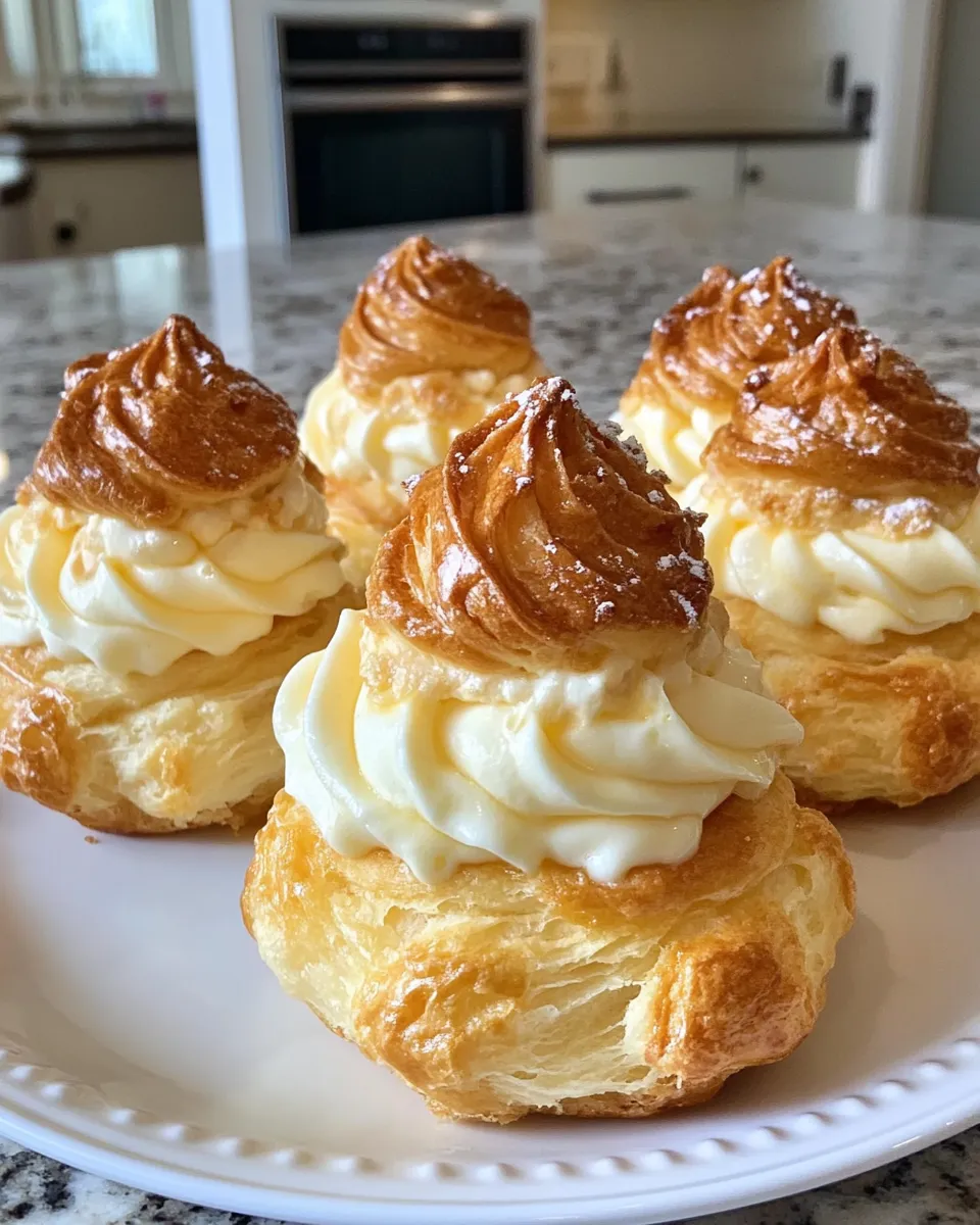 Ingredients for Irresistible Italian Cream Puffs: A Delightful Custard-Filled Treat