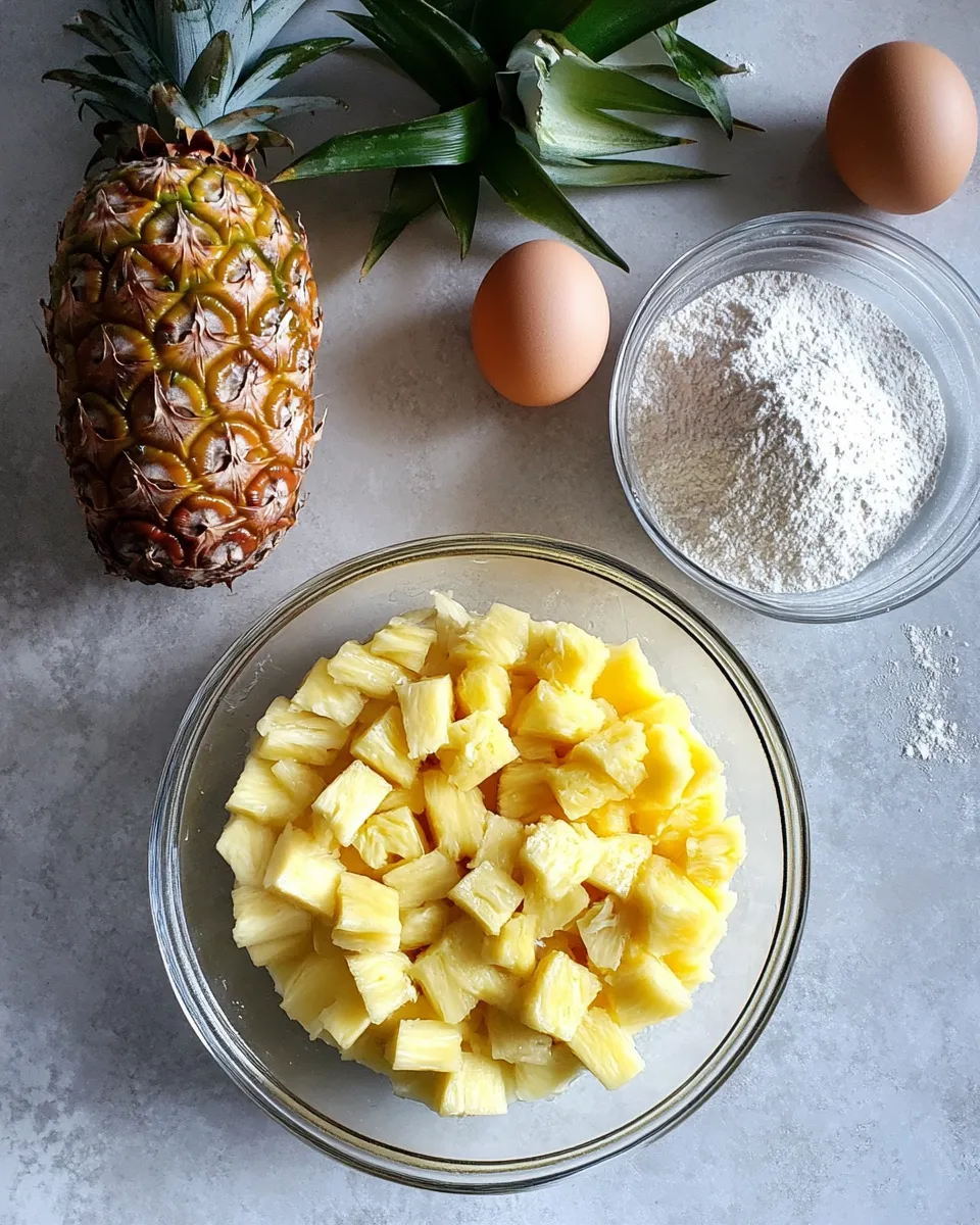 Ingredients for Dive into Juicy Pineapple Heaven Cake: A Slice of Tropical Bliss