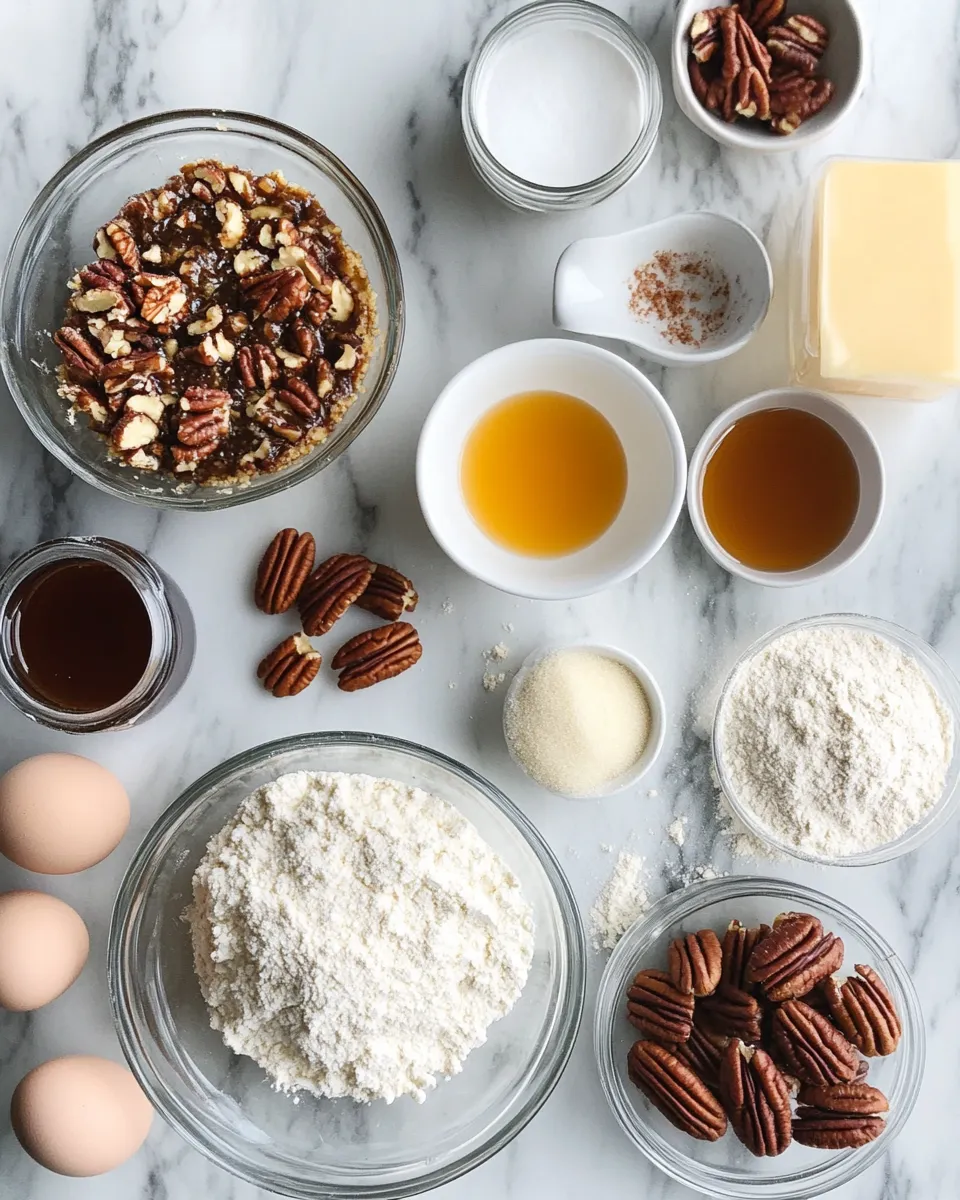 Ingredients for Effortless Indulgence: Lazy Girl Pecan Pie Bars That Will Wow Your Taste Buds