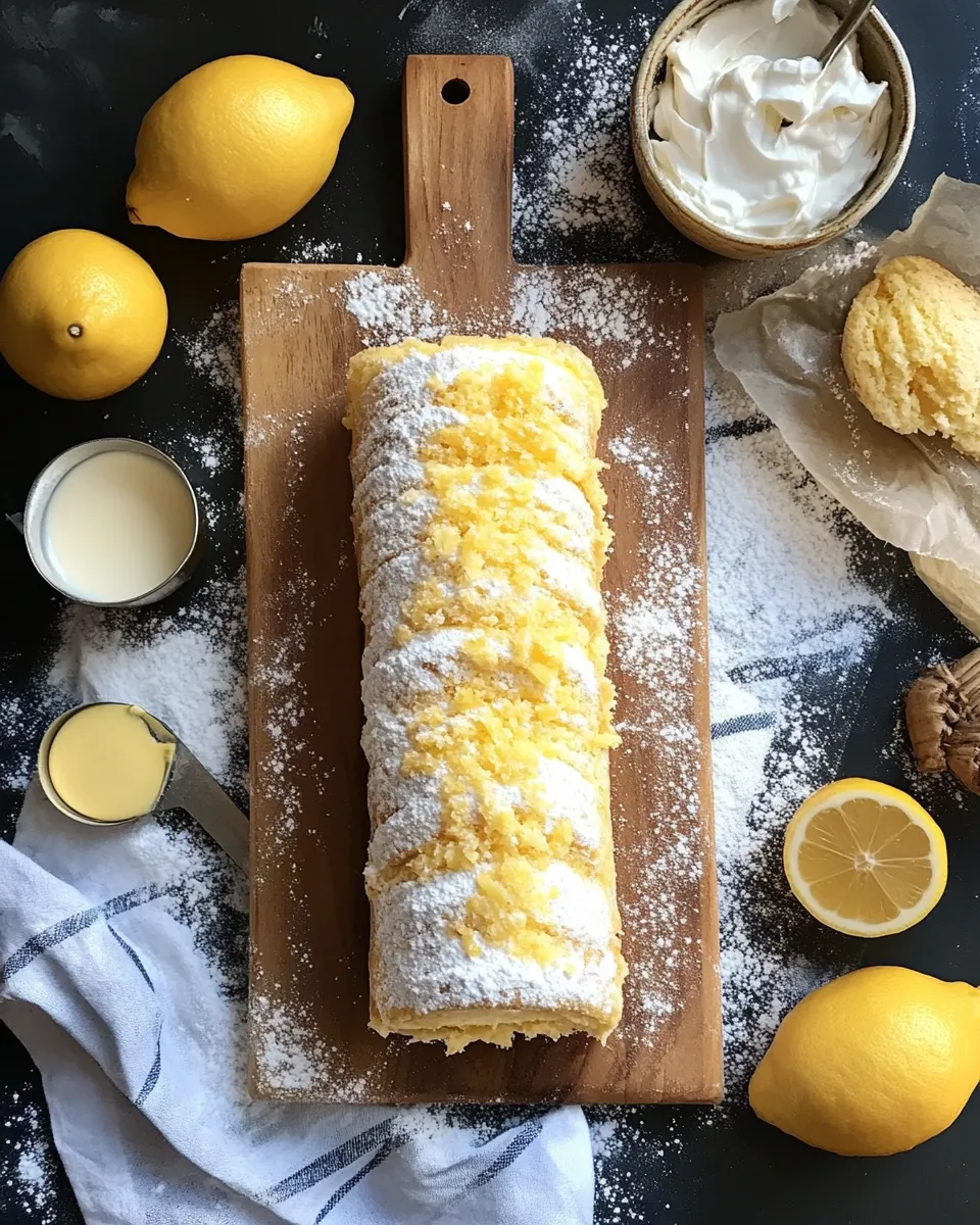 Ingredients for Zesty Delight: Mastering the Art of Lemon Cream Roll Cake