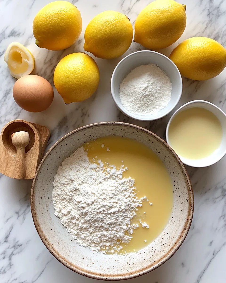 Ingredients for Zesty Delights: The Ultimate Lemon Custard Cake Recipe You Need to Try