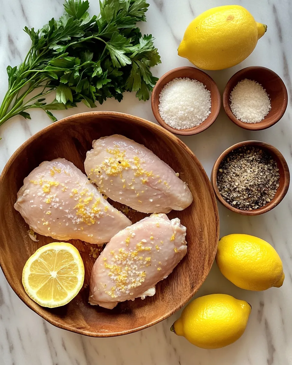 Ingredients for Zesty Lemon Pecorino Chicken: A Flavor Explosion You Can't Resist