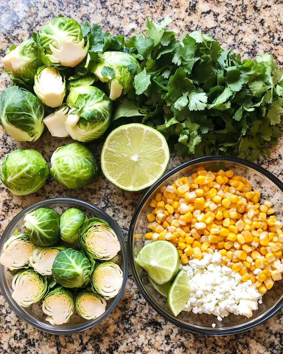 Ingredients for Savor the Flavor: Mexican Street Corn Brussels Sprouts That Will Steal the Show