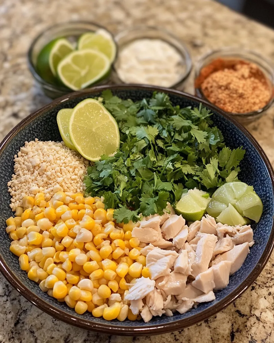Ingredients for Savor the Flavor: Mexican Street Corn White Chicken Chili Awaits