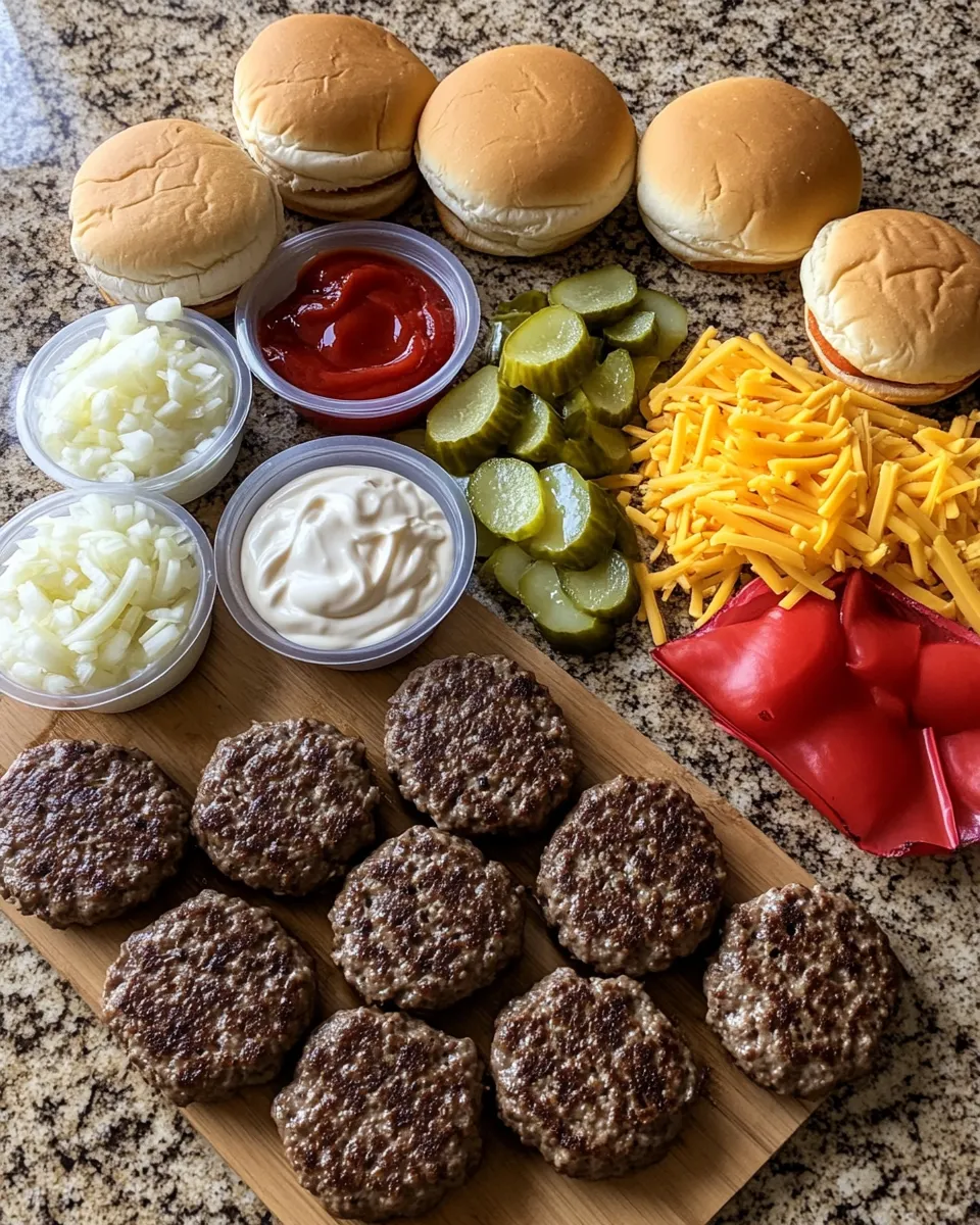 Ingredients for Tiny Tastes: Irresistible Mini Big Mac Cheeseburgers for Your Next Craving