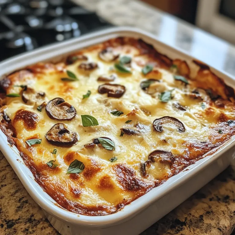 Photo of featured for Irresistible Mushroom Mozzarella Bake: A Comforting Delight You Need to Try