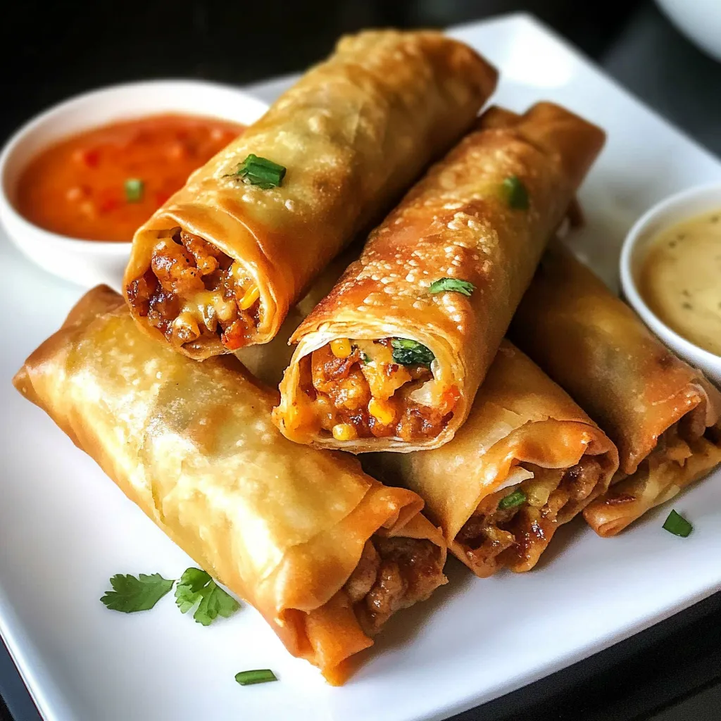 Photo of featured for Crunchy Cheese Nacho Egg Rolls: A Flavor Explosion in Every Bite