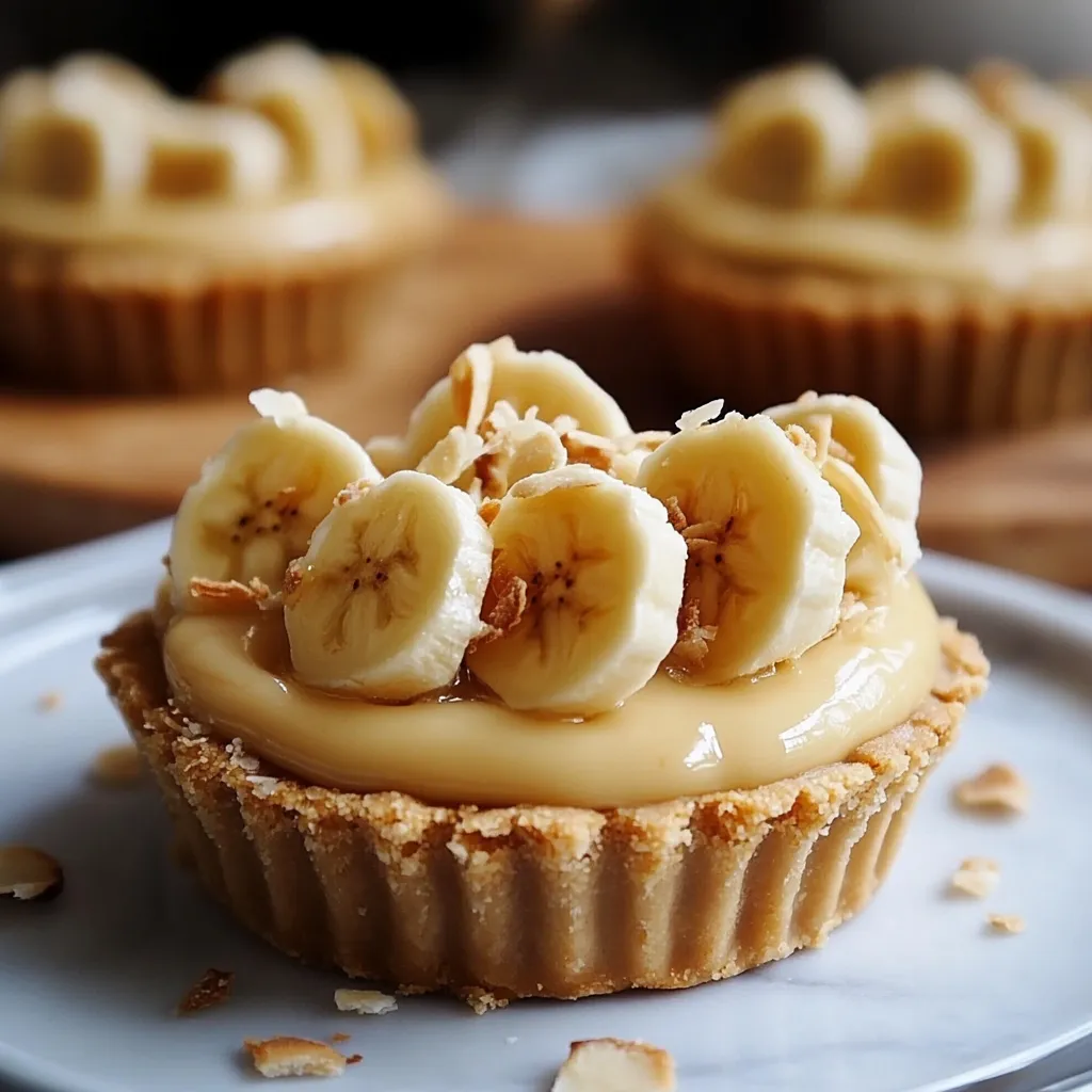 Photo of featured for Irresistibly Delicious No Bake Mini Banana Cream Pies You Can Whip Up in Minutes