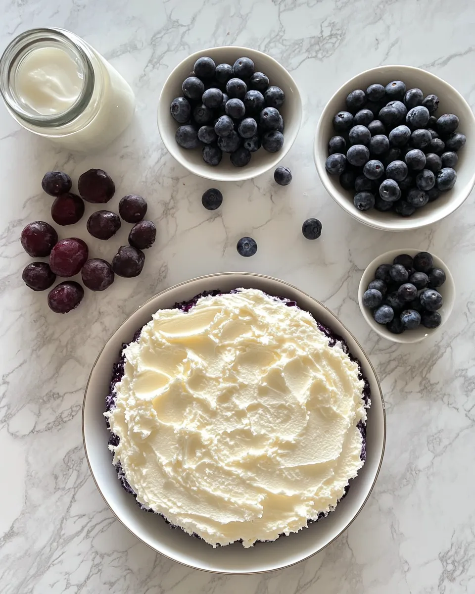 Ingredients for Heavenly Nova Scotia Blueberry Cream Cake: A Slice of Summer Bliss