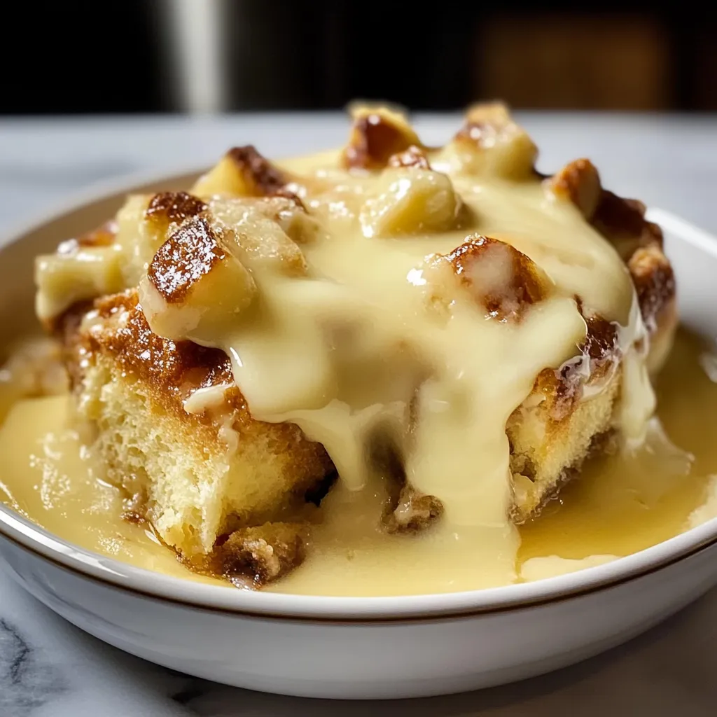 Photo of featured for Timeless Comfort: Indulge in Old-Fashioned Bread Pudding with Vanilla Sauce