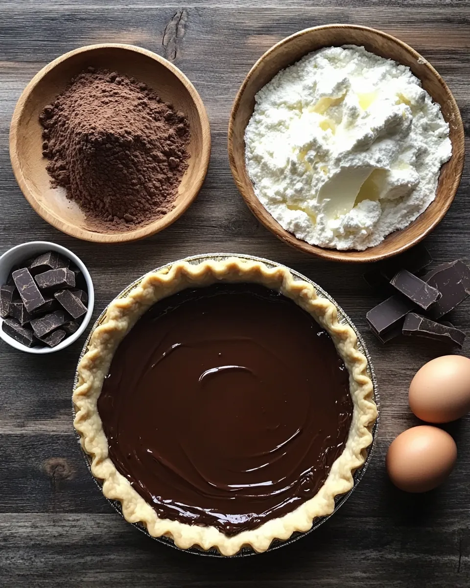 Ingredients for Decadent Delights: The Timeless Charm of Old-Fashioned Chocolate Pie