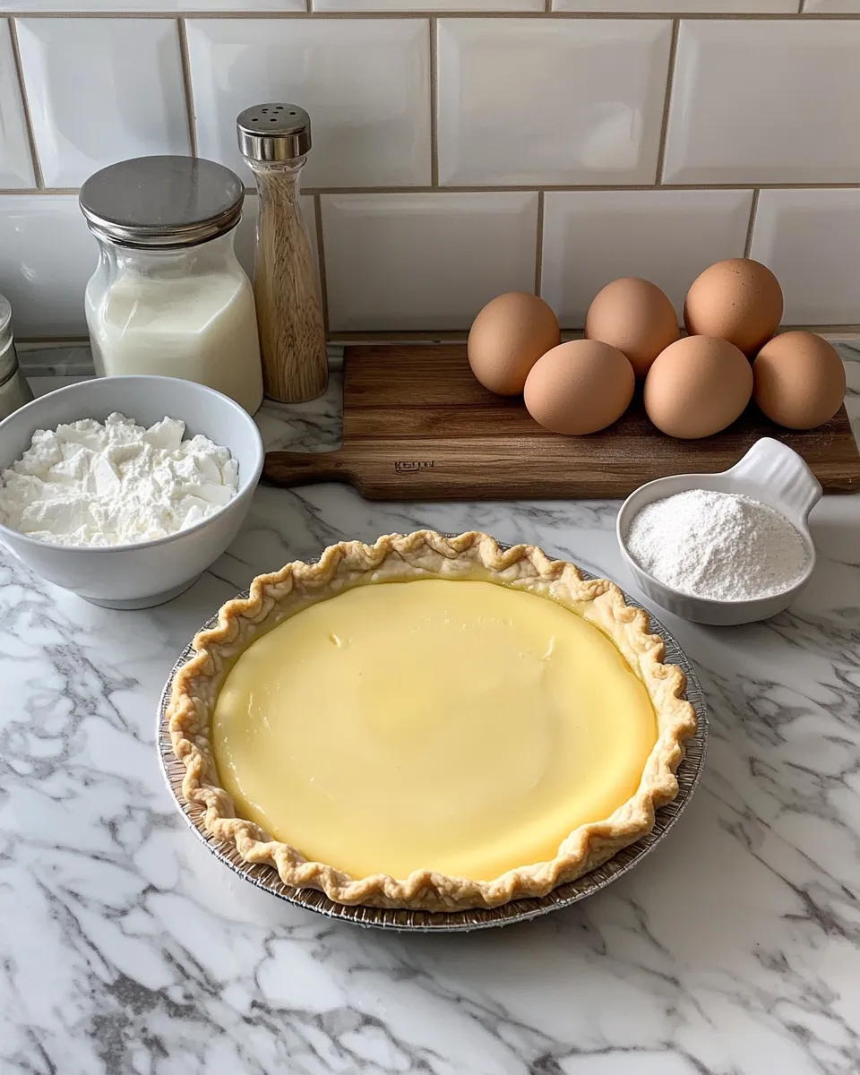 Ingredients for Savor the Sweetness: Mastering Old Fashioned Egg Custard Pie