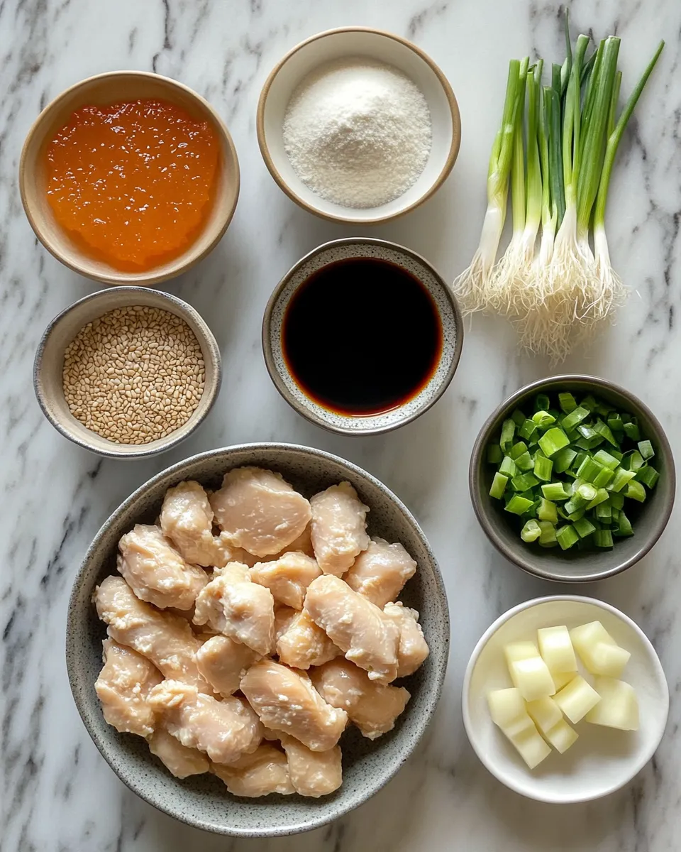Ingredients for Savor the Sweet and Tangy Delight of Orange Chicken