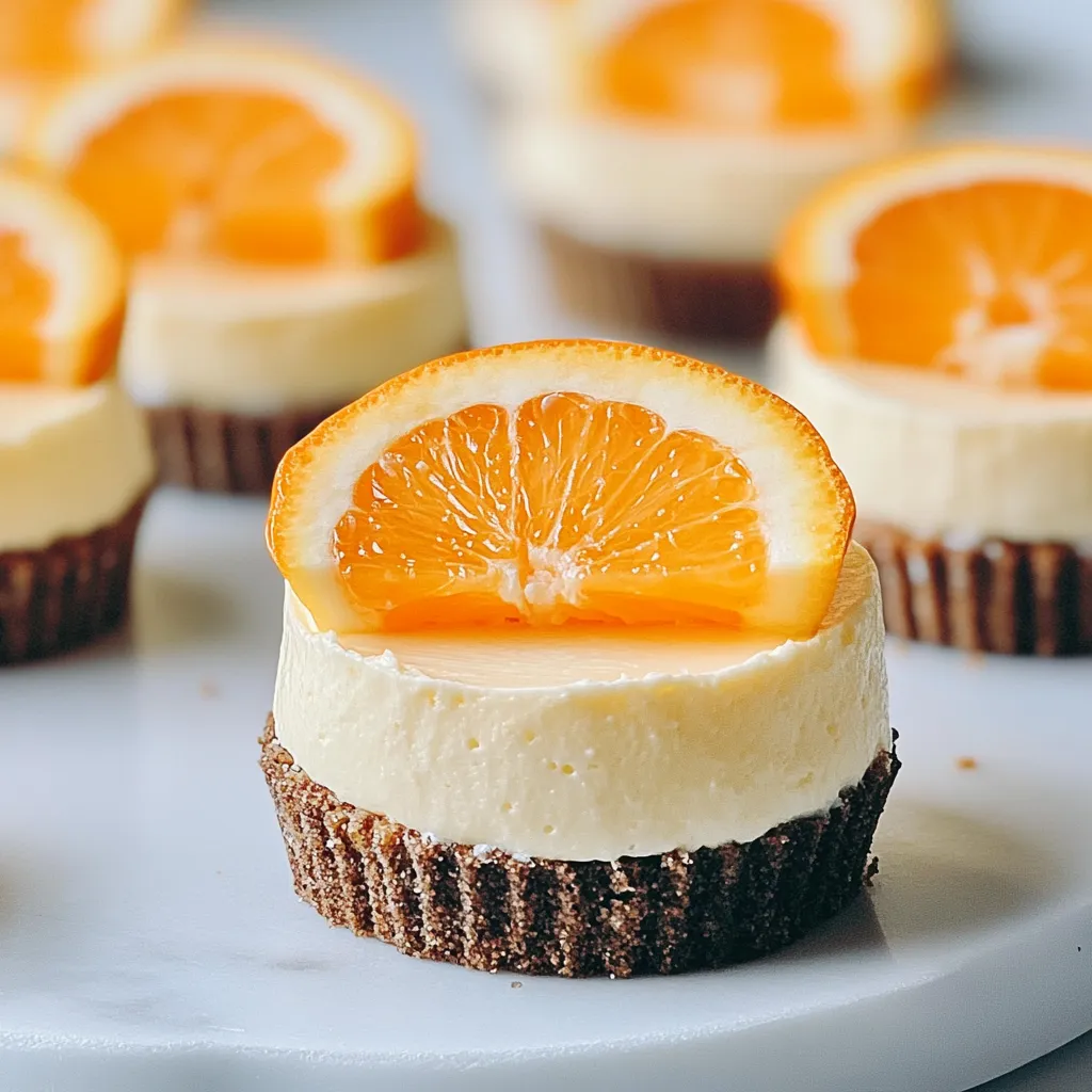 Photo of featured for Delight in Every Bite: Irresistible Orange Creamsicle Mini Cheesecakes