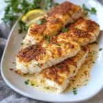 Photo of featured for Irresistibly Crispy: Parmesan Crusted Baked Halibut Fish Delight