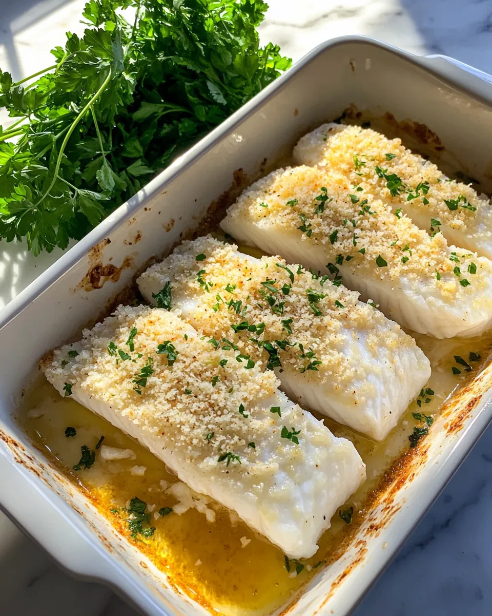 Ingredients for Irresistibly Crispy: Parmesan Crusted Baked Halibut Fish Delight