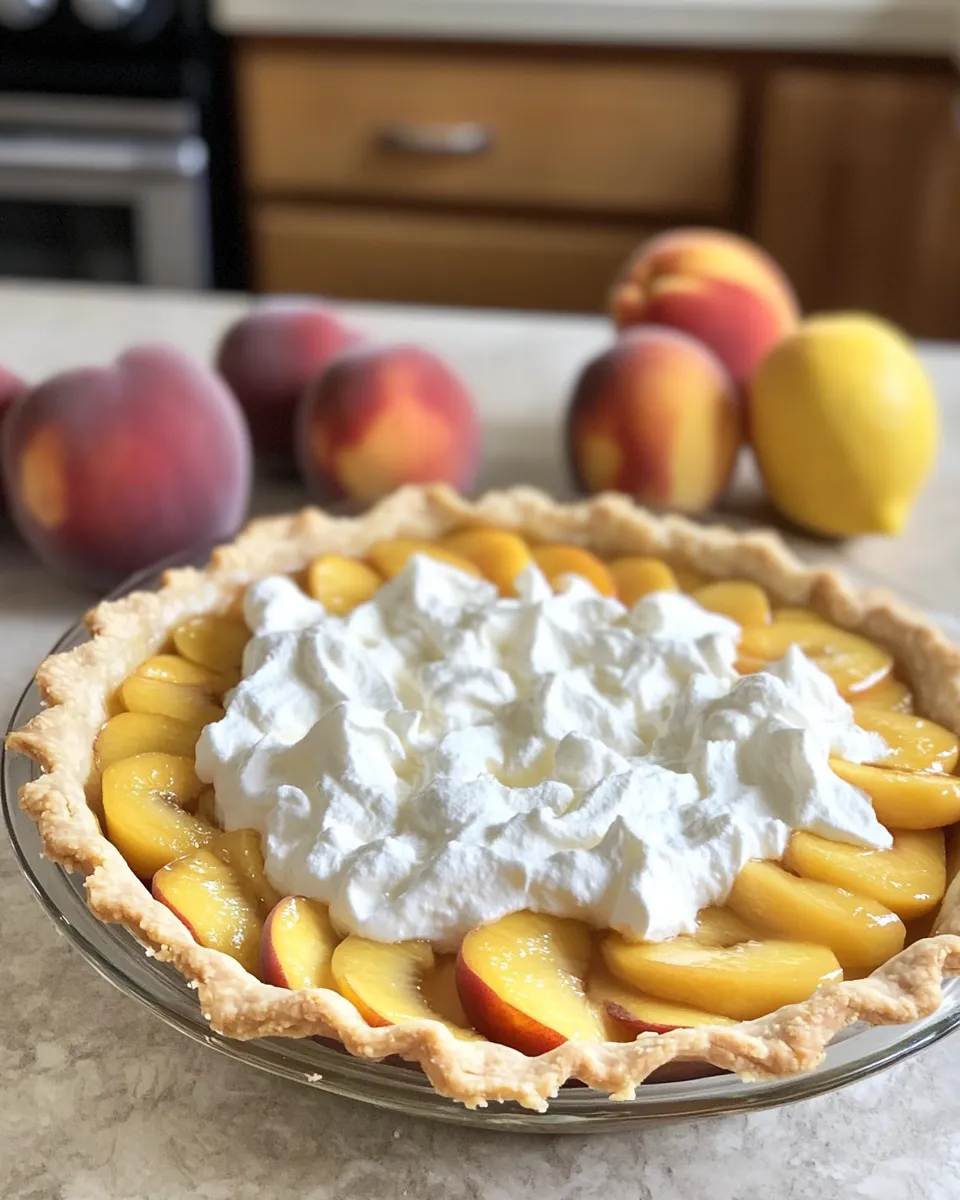 Ingredients for Heavenly Peaches and Cream Pie: A Slice of Summer Bliss