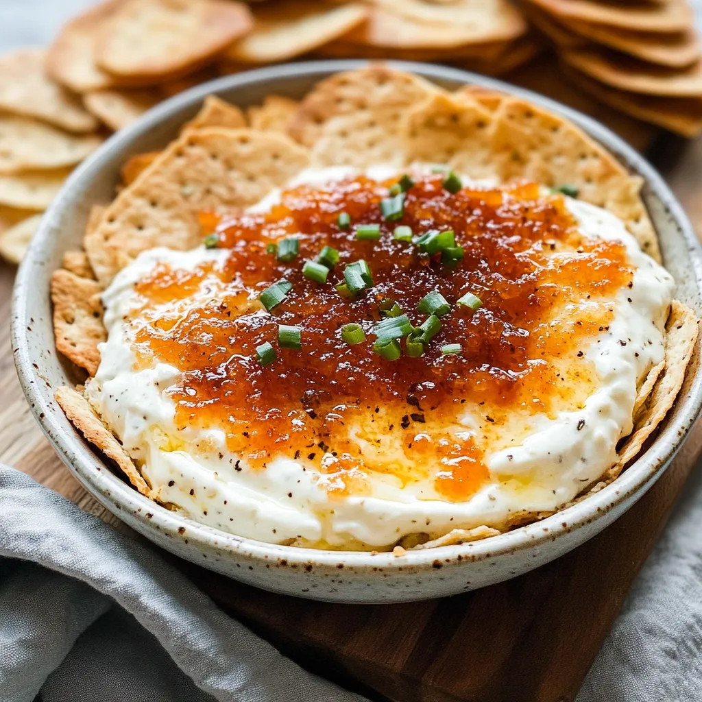 Photo of featured for Irresistibly Creamy Pepper Jelly Cheese Dip: A Flavor Explosion in Every Bite
