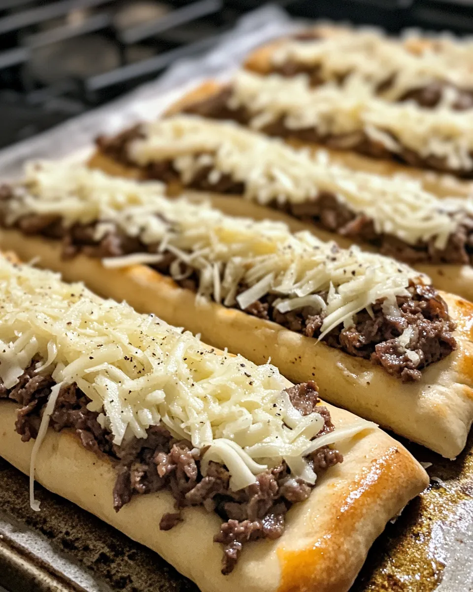 Ingredients for Melt-in-Your-Mouth Philly Cheesesteak Stuffed Cheesy Breadsticks: A Flavor Explosion