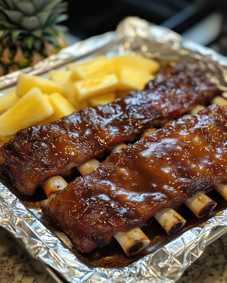 Ingredients for Tropical Bliss: Savor the Sweet and Savory Delight of Pineapple Ribs