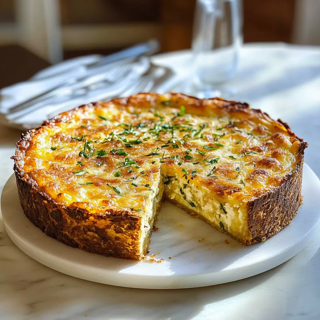 Photo of featured for Savor the Twist: Quiche Lorraine with a Crispy Hashbrown Crust