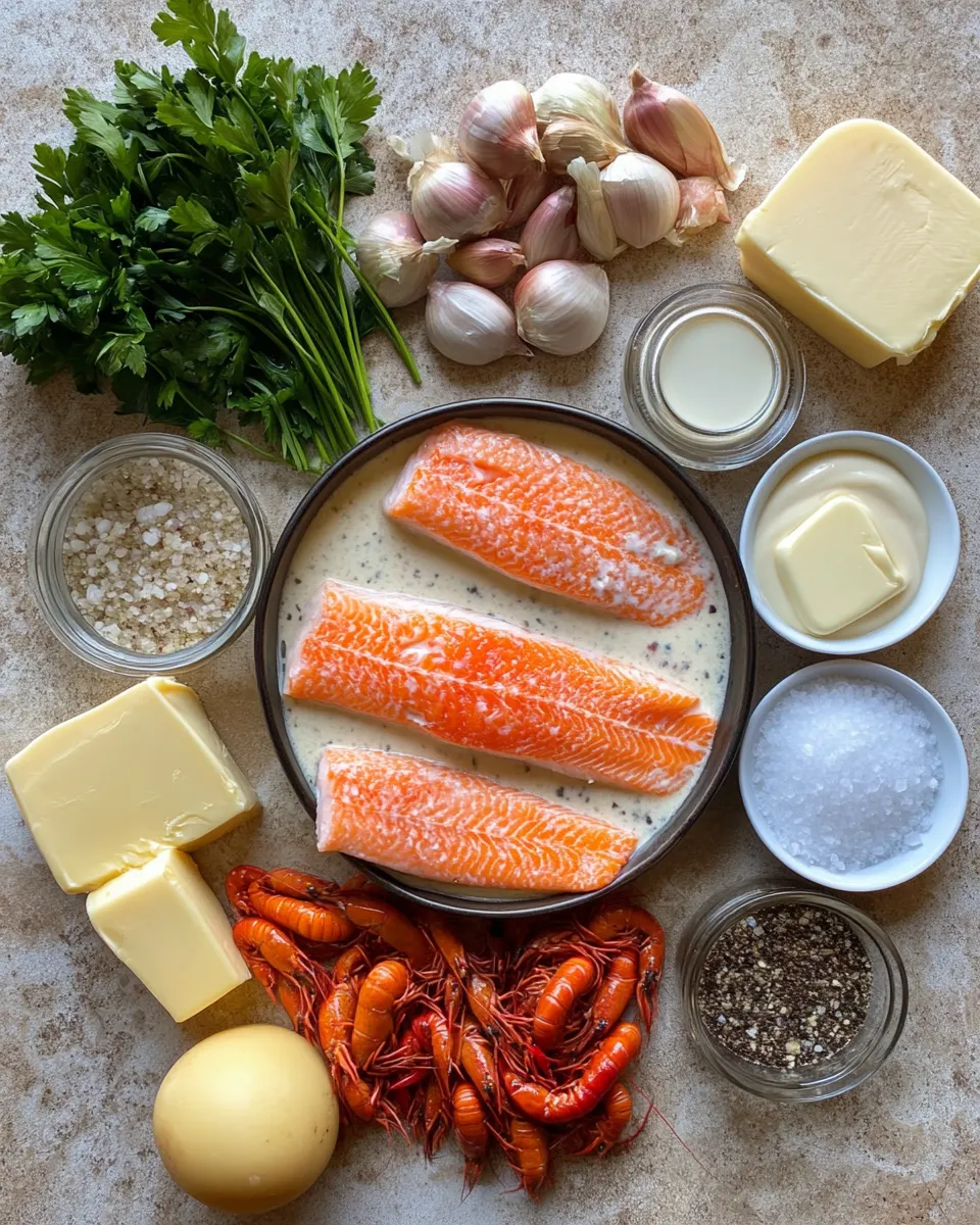 Ingredients for Savor the Flavors: Red Snapper with Decadent Crawfish Cream Sauce