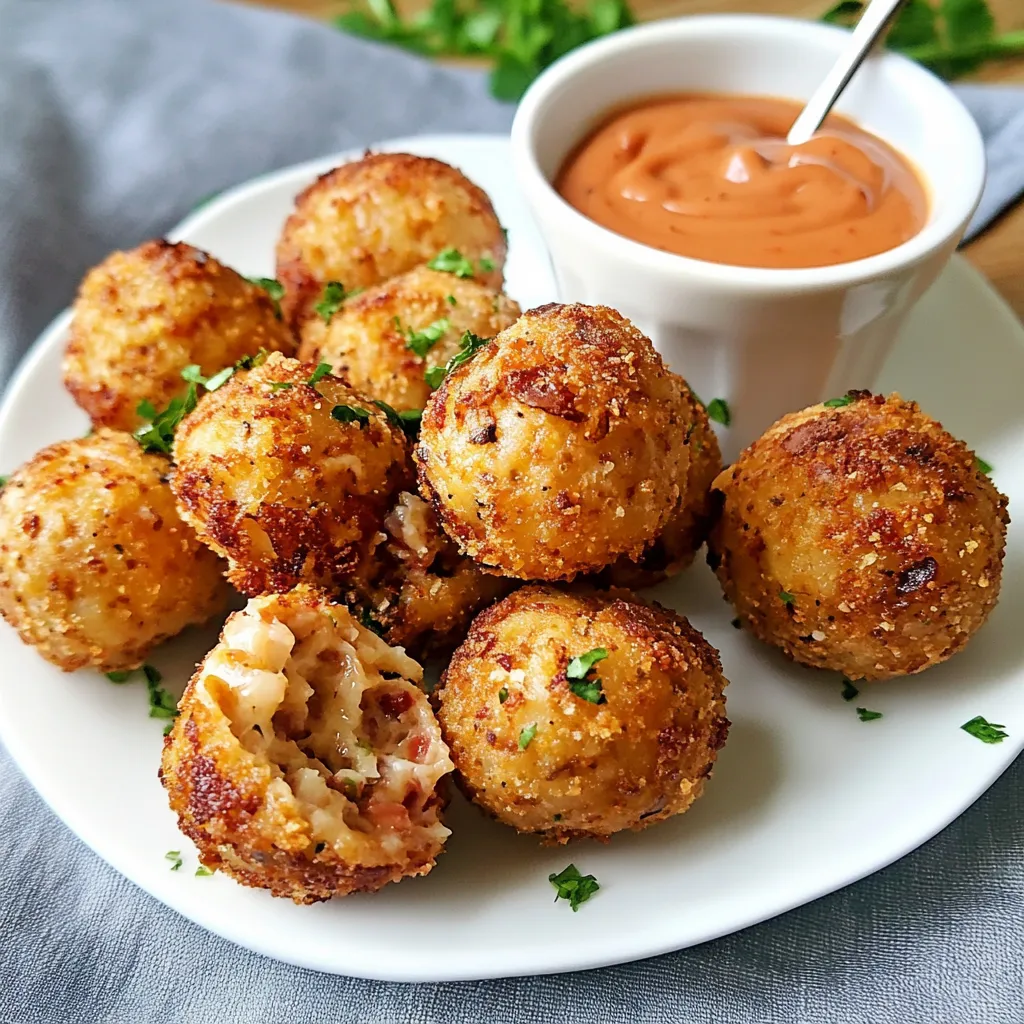 Photo of featured for Savory Reuben Balls: The Perfect Bite-Sized Treat with Dipping Sauce Delight