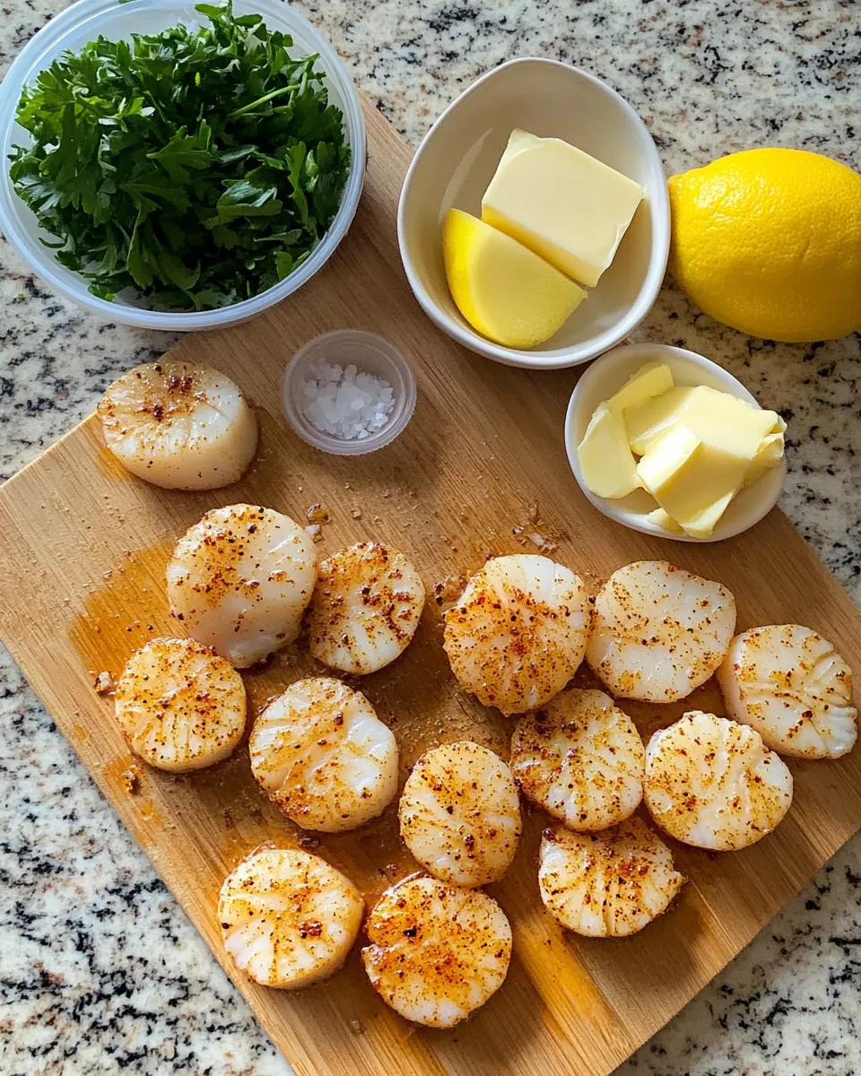 Ingredients for Savor the Heat: Irresistible Seared Scallops with Spicy Cajun Kick