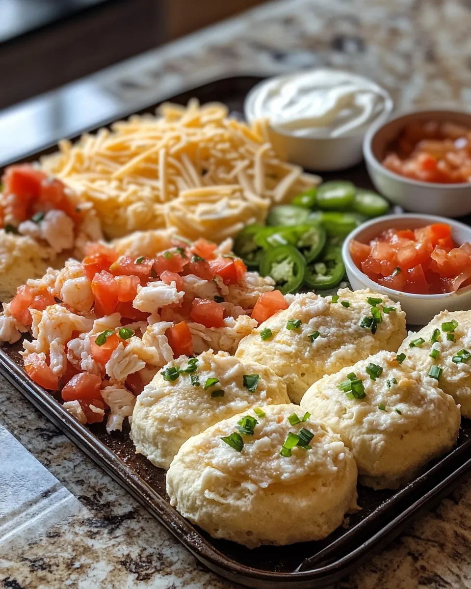 Ingredients for Savor the Flavor: Irresistible Shrimp and Crab Nacho Biscuit Melts