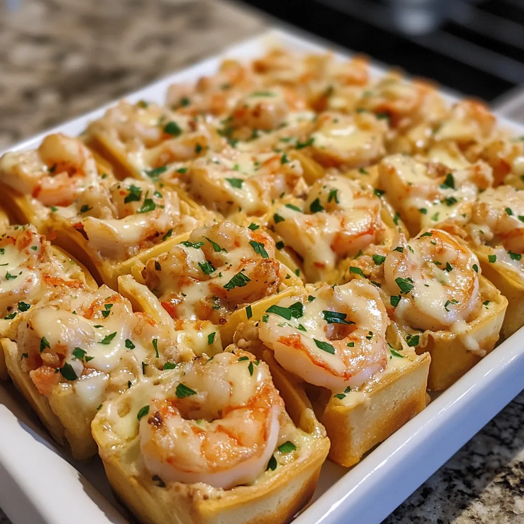 Photo of featured for Indulge in Flavor: Shrimp & Crab Alfredo Nacho Rolls That Will Wow Your Taste Buds