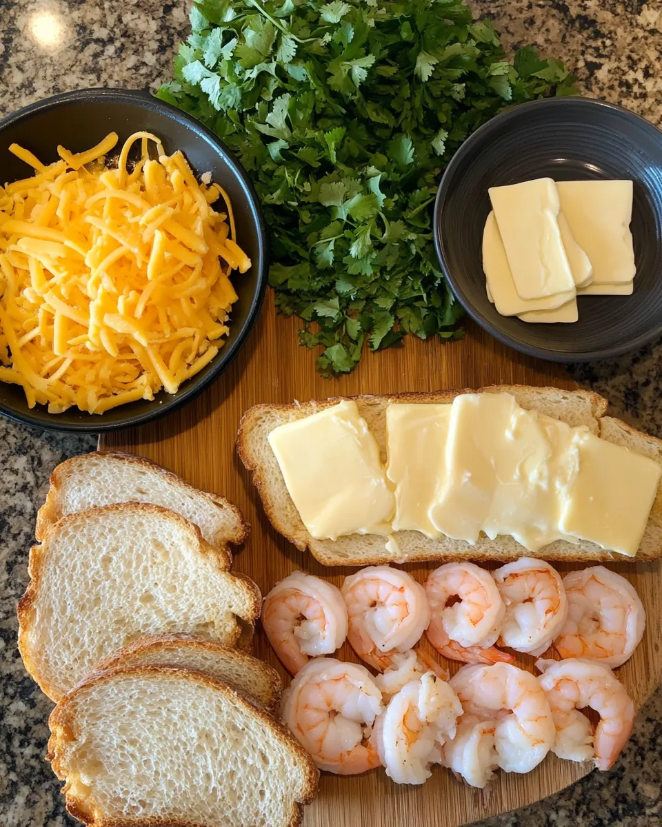 Ingredients for Savor the Flavor: Indulge in Shrimp Grilled Gourmet Cheese Bliss