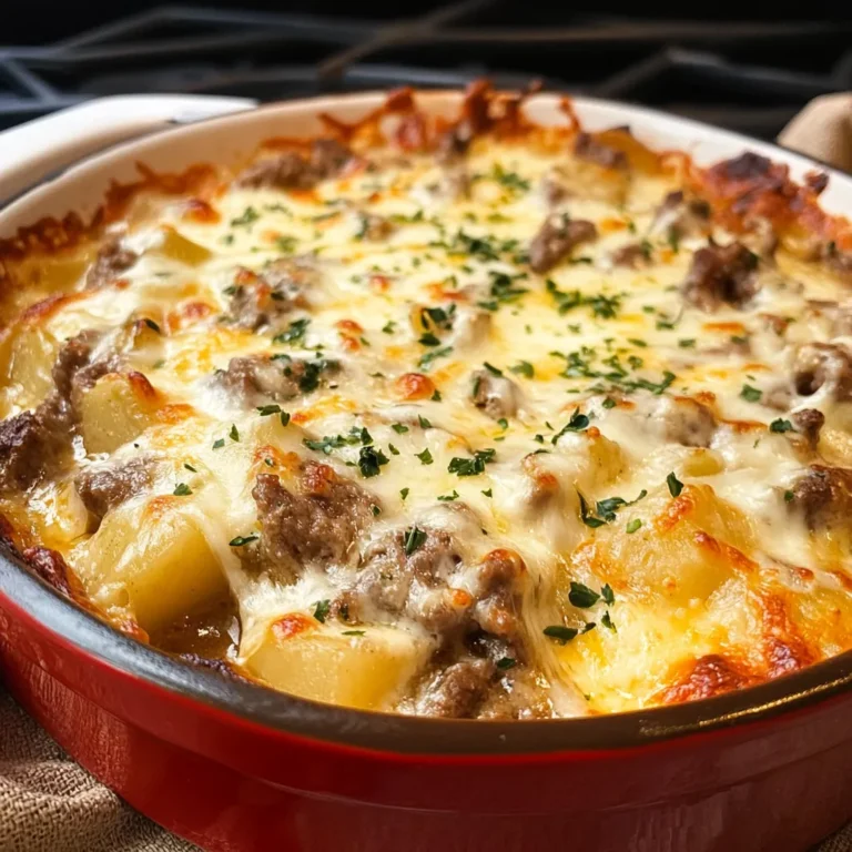 Photo of featured for Heavenly Slow Cooker Steak and Cheddar Potato Casserole: A Comfort Food Dream