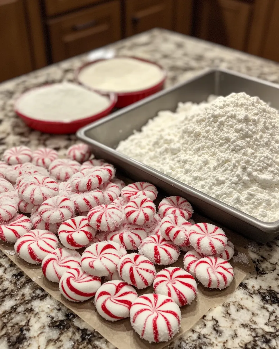 Ingredients for Sweeten Your Holidays with Soft Christmas Peppermints