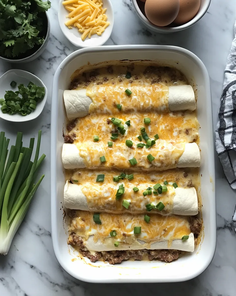 Ingredients for Rise and Shine with Southern Breakfast Enchiladas Smothered in Sausage Gravy