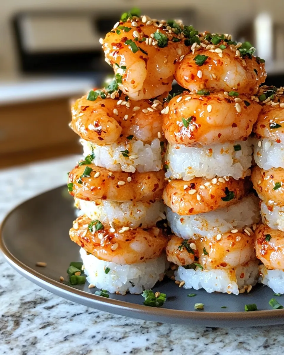 Ingredients for Elevate Your Dinner with Irresistible Spicy Shrimp Sushi Stacks