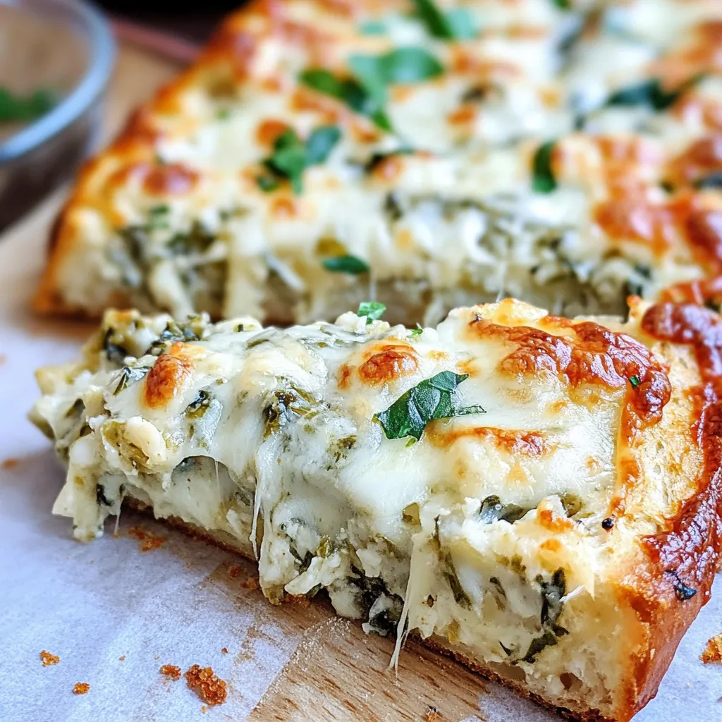 Photo of featured for Irresistibly Cheesy Spinach and Artichoke Stuffed Bread: A Slice of Heaven