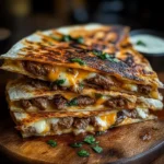 Photo of featured for Sizzling Steak & Cheese Quesadillas: A Flavor Explosion in Every Bite
