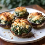 Photo of featured for Deliciously Irresistible Stuffed Spinach Mushrooms: A Gourmet Treat at Home