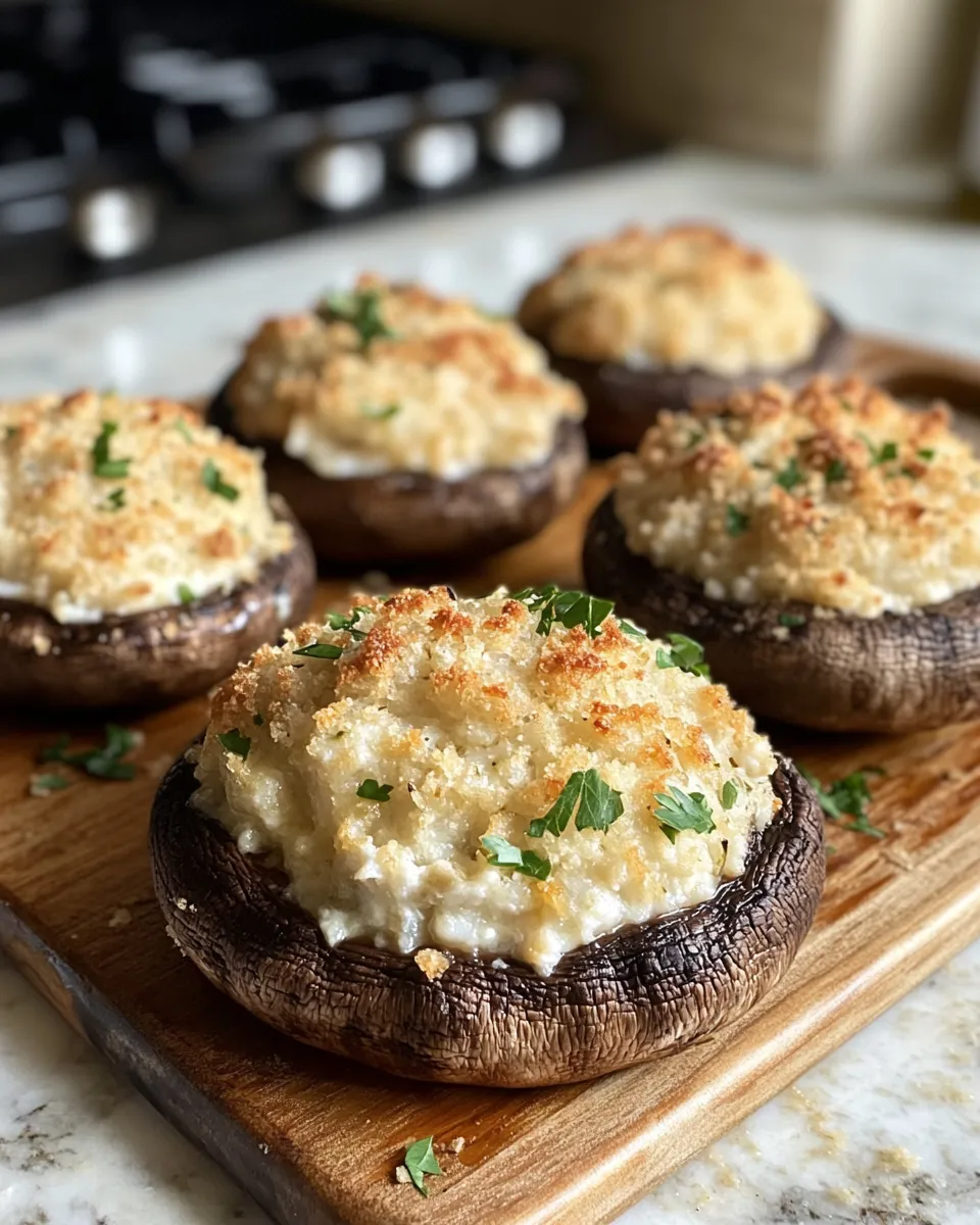 Ingredients for Elevate Your Dinner with Tasty Crab Stuffed Portobello Mushrooms