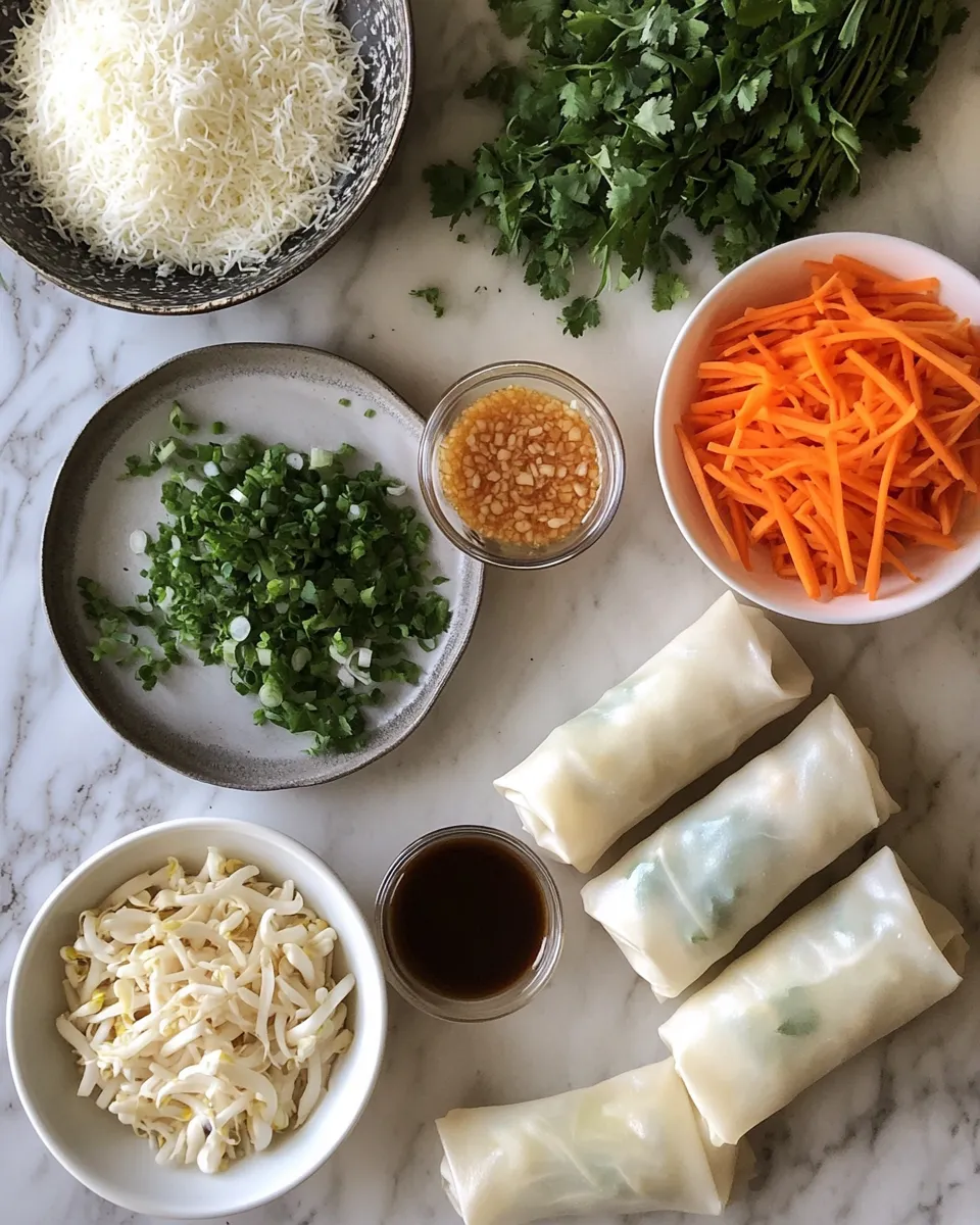 Ingredients for Crispy Delights: Mastering the Art of Vietnamese Egg Rolls